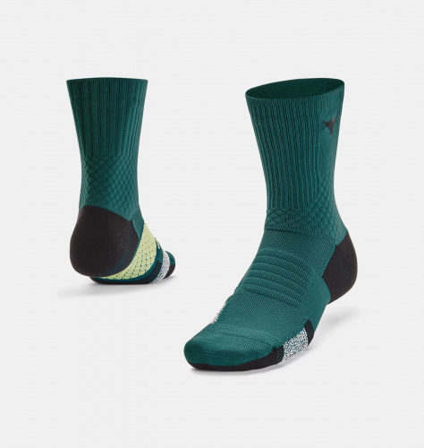 Accessories - Under Armour Project Rock ArmourDry Playmaker Mid-Crew Socks | Fitness 